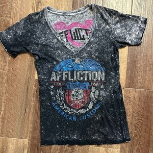 Reversible Affliction American Motors Short Sleeve T-Shirt